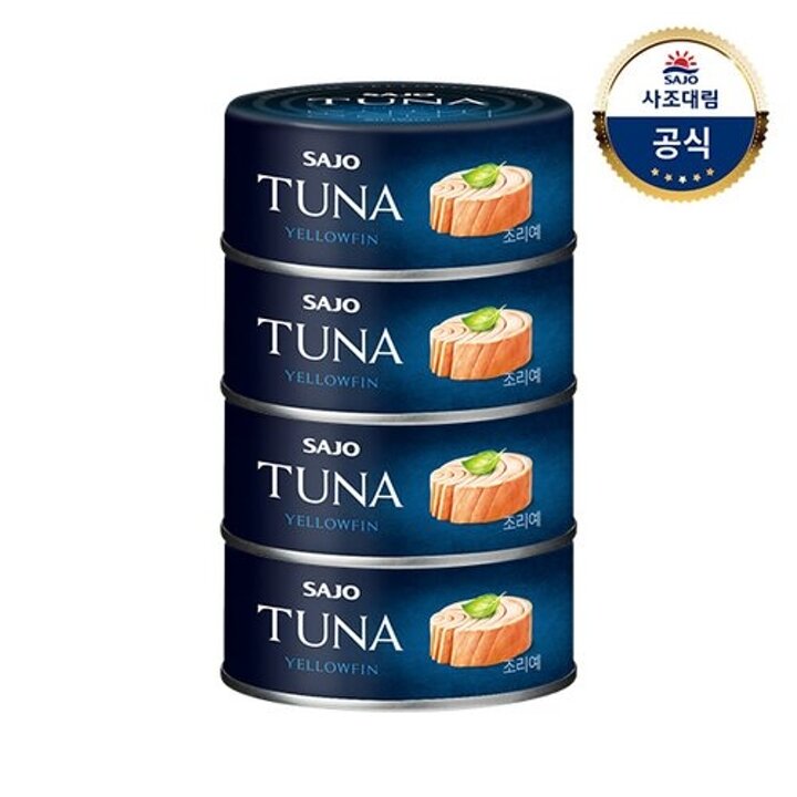 사조대림ㅣ프리미엄참치 100g x4개 /황다랑어/마라/트러플/알바코