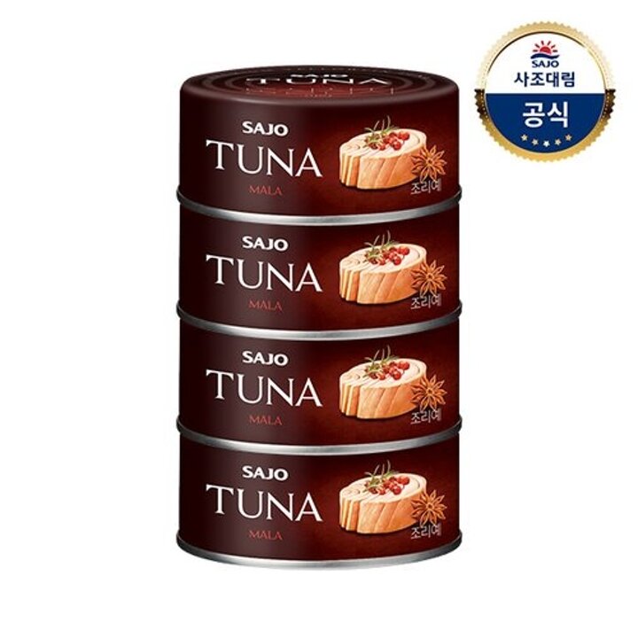사조대림ㅣ프리미엄참치 100g x4개 /황다랑어/마라/트러플/알바코