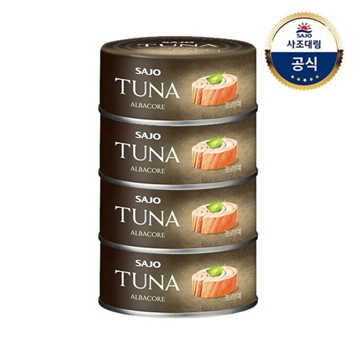 사조대림ㅣ프리미엄참치 100g x4개 /황다랑어/마라/트러플/알바코