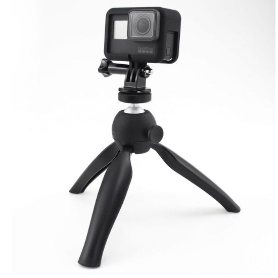 52354476-휴대폰 액션캠 촬영 삼각대 셀카봉 거치대 방송 DSLR