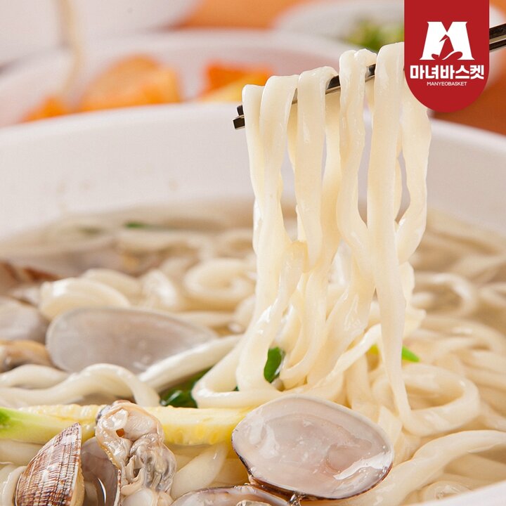[마녀바스켓] 군산 엄마손 칼국수 8인분(생면8+칼국수소스8)