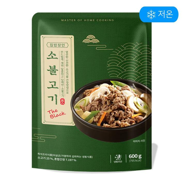 집밥장인 소불고기 더 블랙 600g X 1팩 