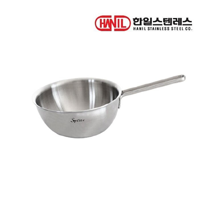 한일스텐레스 스플릿 통5중 스텐레스 인덕션궁중팬 20cm 스텐궁중팬