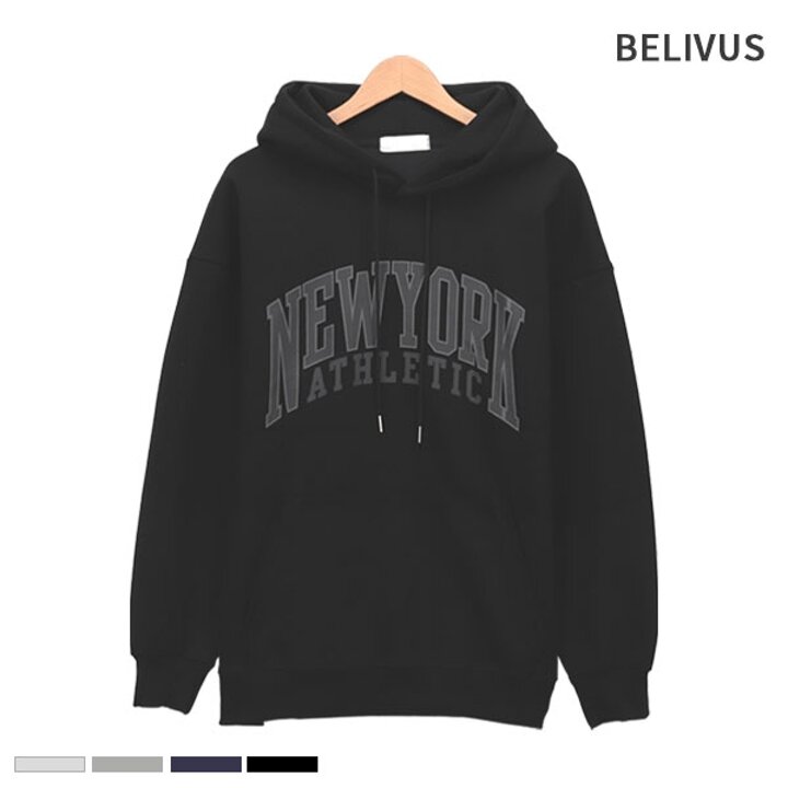 빌리버스 남자 후드티 긴팔 면 로고 티셔츠 BRV120