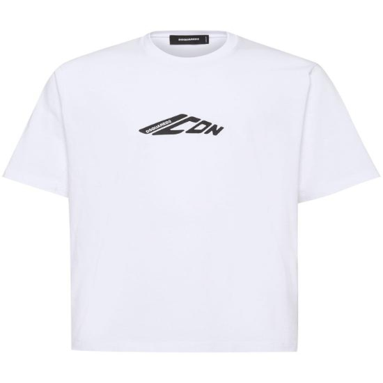 [해외배송] 25SS 디스퀘어드2 반팔 티셔츠 S79GC0096D20033 100 WHITE