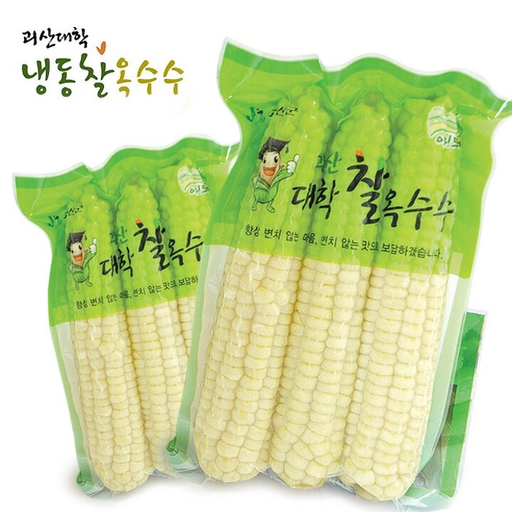 [알찬옥] 괴산 대학 냉동 찰옥수수 21개 개당 15-17cm 내외