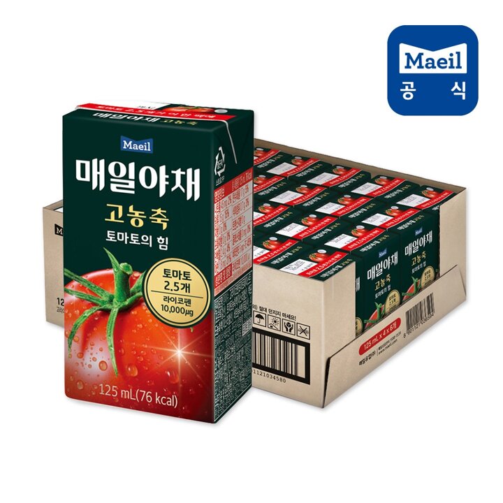 G 매일야채 고농축 토마토의힘 125mL 24팩