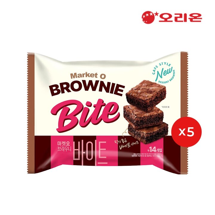 오리온 마켓오브라우니바이트_240g 5개
