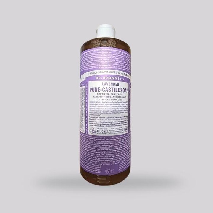[닥터브로너스]닥터브로너스캐스틸솝라벤더950ml+60ml+60ml펌프세트