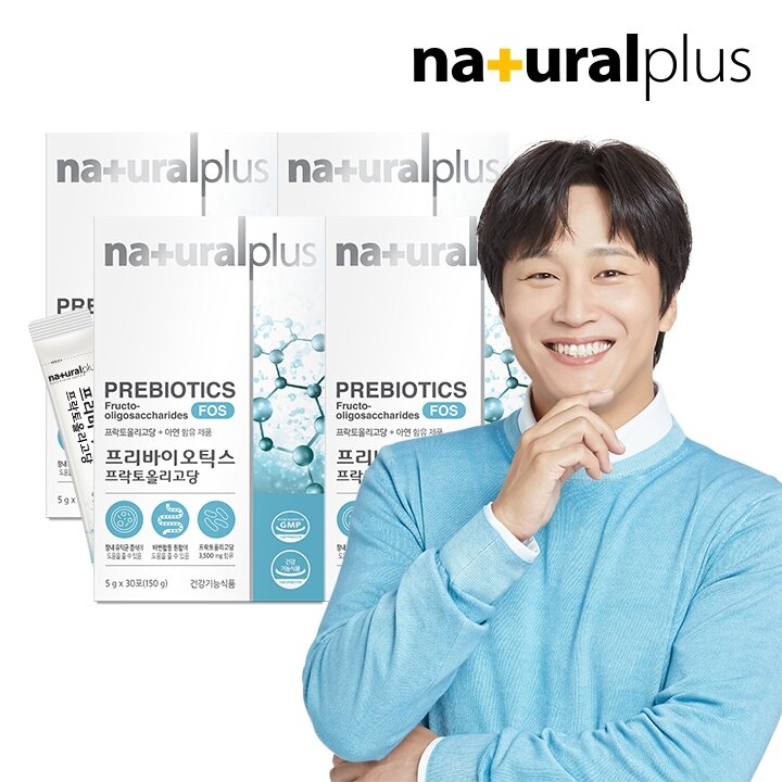 내츄럴플러스 프리바이오틱스 프락토올리고당 FOS 4박스