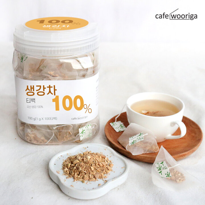 카페우리가 국산 생강차 100티백 1통	