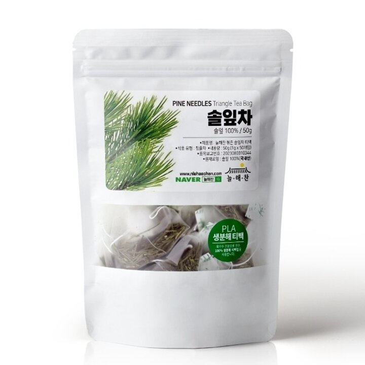 늘해찬 국산 볶은 솔잎차 전통차 50티백16471988588707