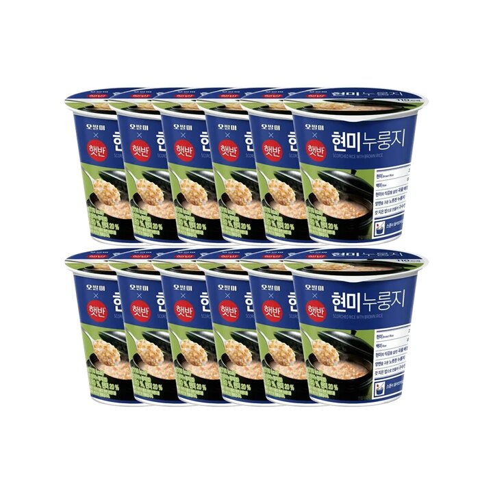 CJ 오쌀미 햇반 현미누룽지 30g x12개