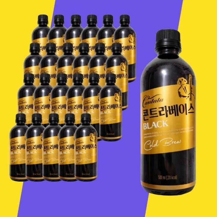 [칸타타]콘트라베이스콜드브루블랙커피500ml24페트