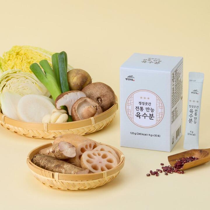정성곳간 최명희 명인 전통 만능 육수분 1박스 / 4g 30포