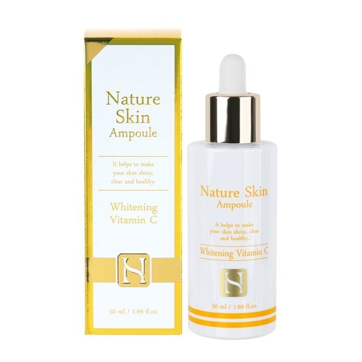 푸드어홀릭 네이처 스킨 앰플 50ml 화이트닝 비타민C /미백기능성 생기세럼 비타민에센스