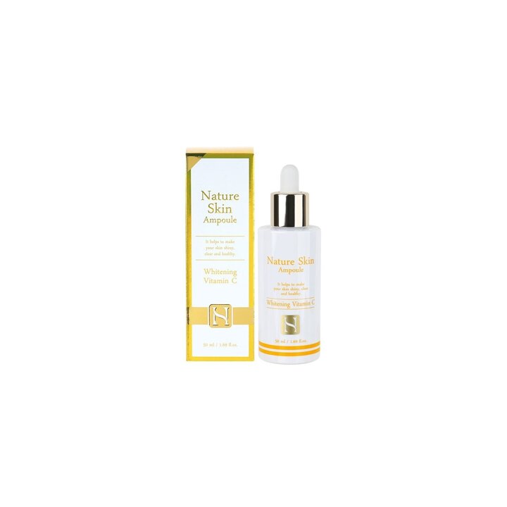 푸드어홀릭 네이처 스킨 앰플 50ml 화이트닝 비타민C /미백기능성 생기세럼 비타민에센스