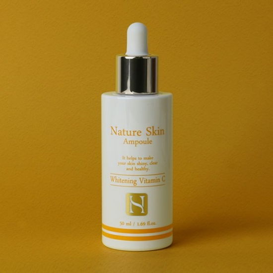 푸드어홀릭 네이처 스킨 앰플 50ml 화이트닝 비타민C /미백기능성 생기세럼 비타민에센스