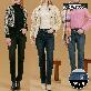 [뱅뱅] 여성 라이크라 이중직 기모 데님 3종택1