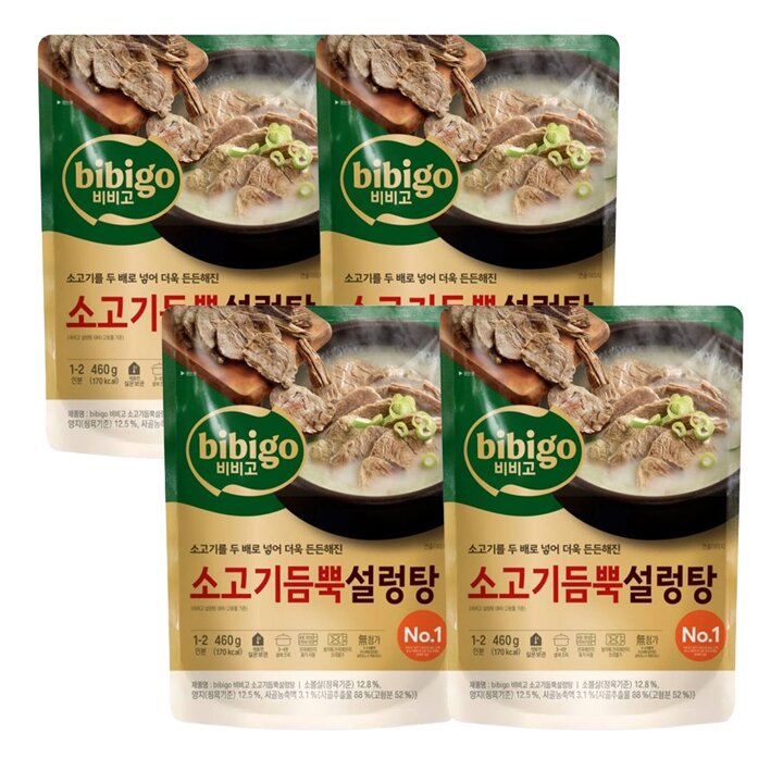 CJ 비비고 소고기듬뿍설렁탕 460g x4개