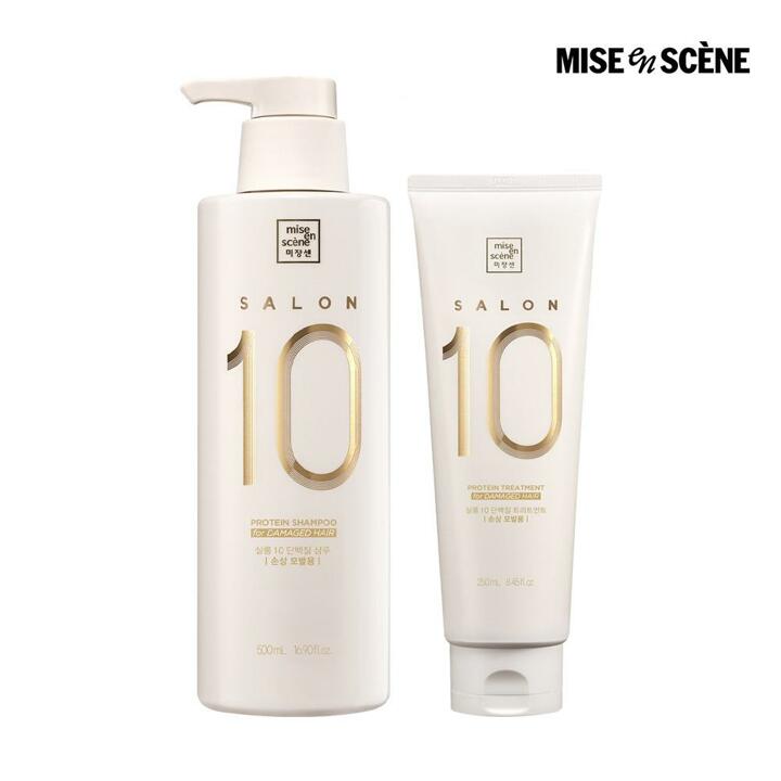살롱10 손상 샴푸 500ml + 손상 트리트먼트 250ml 