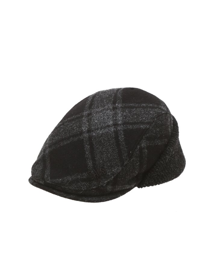그레이 체크 울혼방 헌팅캡 (DBHE5F261G3)