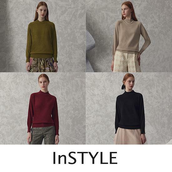 [론칭가 79,900원] 인스타일 캐시 블랜디드 모크넥 니트 4종