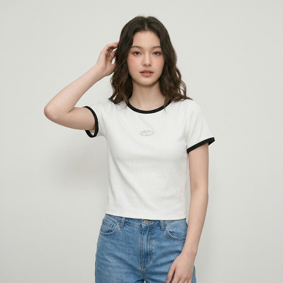 패션플러스[569797] 행텐틴즈 여아 웨일 스몰 레터링 반팔 티셔츠003(14570-131-421-31)