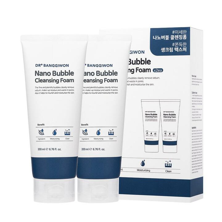 닥터방기원 나노버블 클렌징폼 200ml 2개입x2set(총4개)