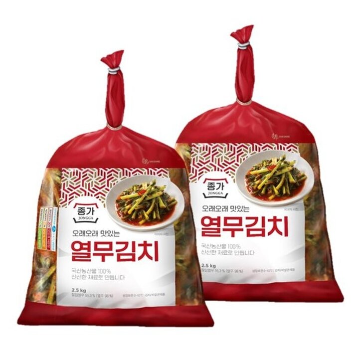 (신세계강남점)종가집 종가 열무김치 2.5kg x 2개 [5kg]