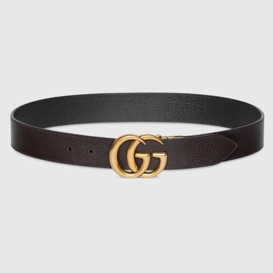 [해외배송] 26FW 구찌 더블 G 버클 리버시블 레더 벨트 627055CAO2T1062 Black