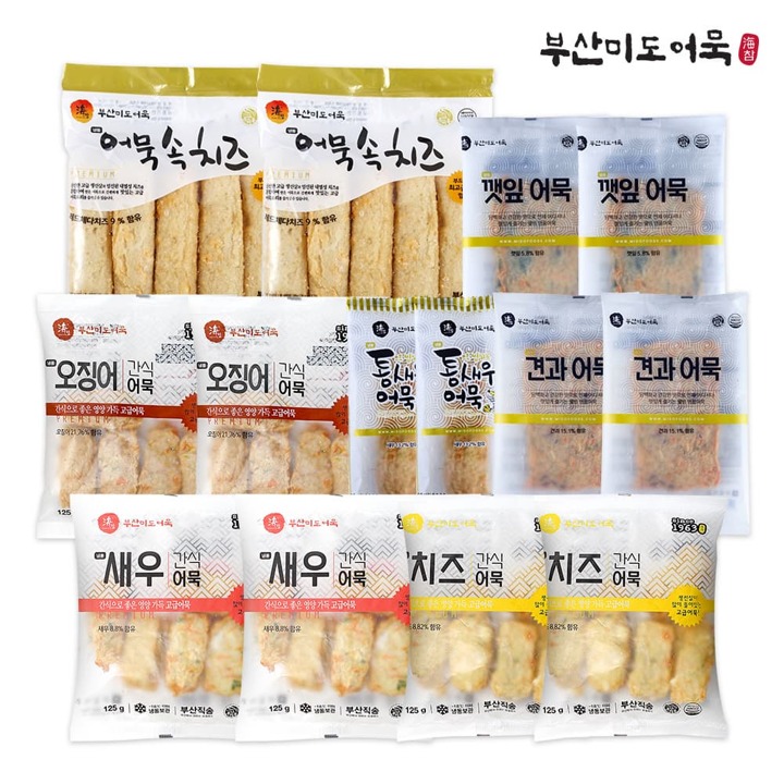 [부산3대어묵] 미도어묵 간식 7종 14팩 