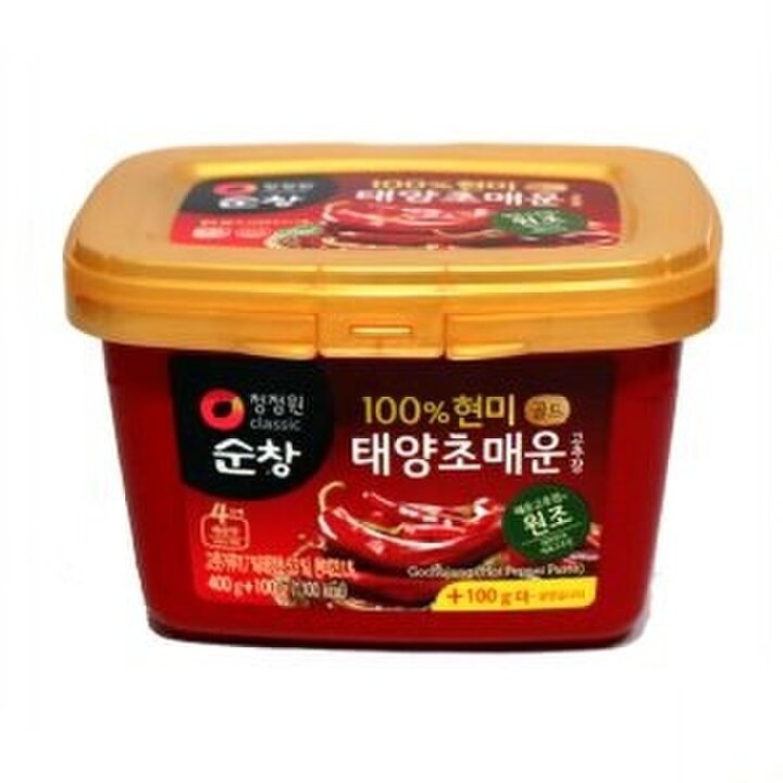 (신세계의정부점)청정원 순창 100퍼센트 현미 태양초 매운고추장 500g(1개)/강남점 순창 현미찰고추장200g증정