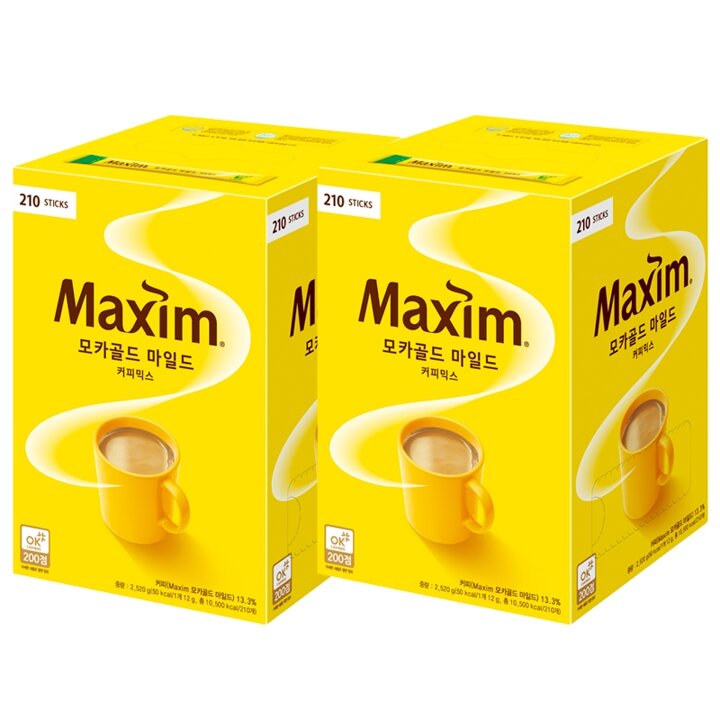 맥심 모카골드 커피믹스 210T x 2개