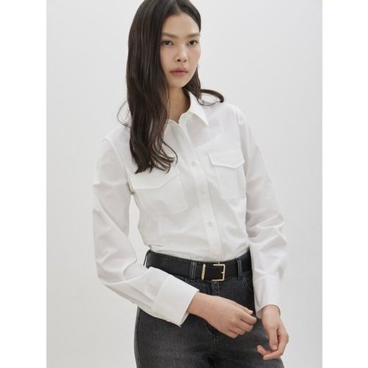 (신세계강남점)[ [씨씨콜렉트] 포켓 슬림 셔츠 블라우스 (C261MSC005)