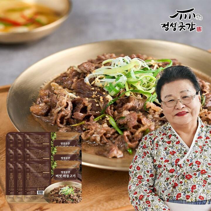 정성곳간 강순의 명인의 국내산 버섯파불고기 300g 9팩
