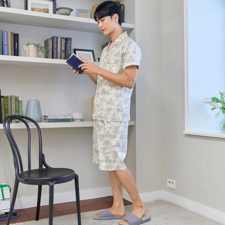 아트박스/알콩단잠 여름파자마 남자빅사이즈 반소매 순면홈웨어 실내복