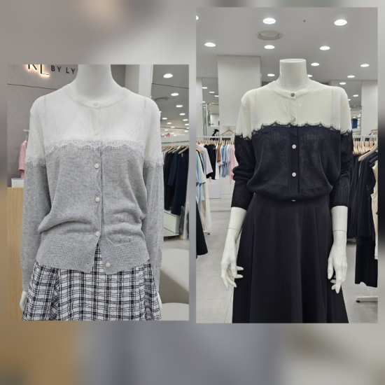 라운드넥가디건KMKCDQE200IC