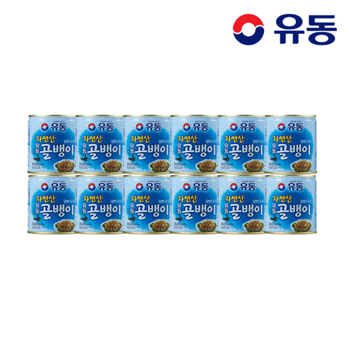[유동] 자연산골뱅이 230g x12개 +골뱅이 무침양념 70g x6개