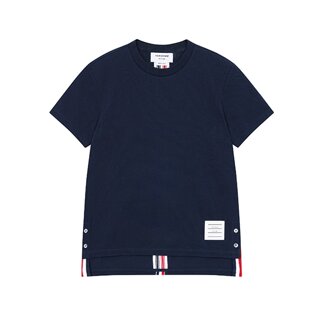 톰브라운 여성 클래식 피케 스트라이프 티 네이비 FJS013A-00050-415