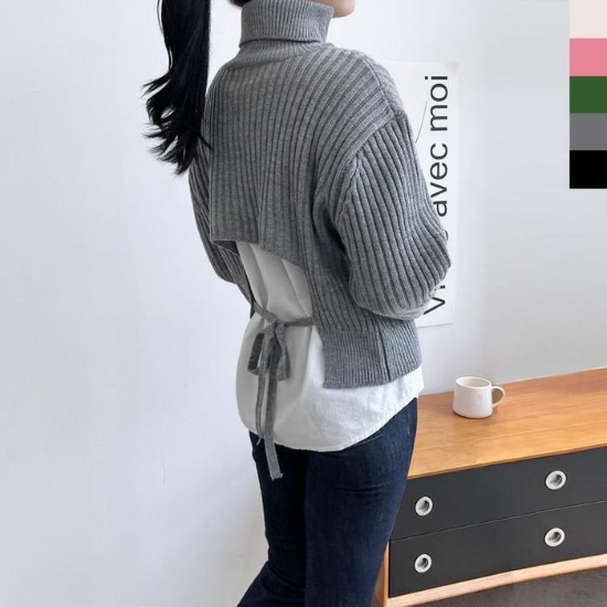 32133379-티롱니트러블루즈핏스웨터나그랑카라넥베이직롱