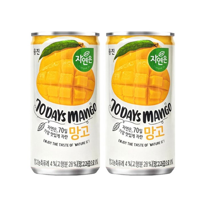 웅진 자연은 망고 180ml 60캔
