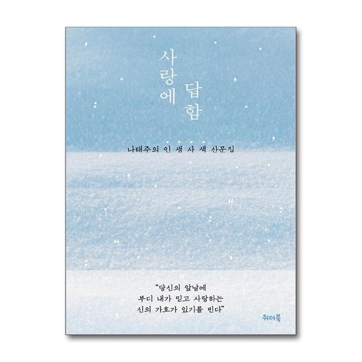 사랑에 답함 - 나태주의 인생사색 산문집
