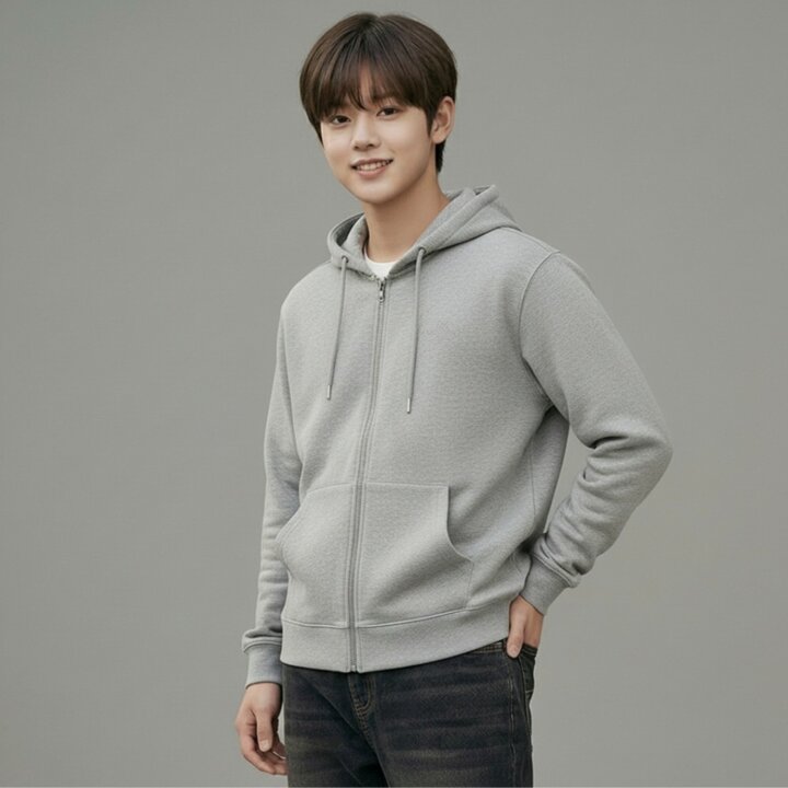 더블페이스 베이직 후드집업(14530-034-601-69)DG