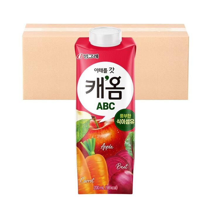 [G] 빙그레 캐옴 ABC주스 200ml 24팩