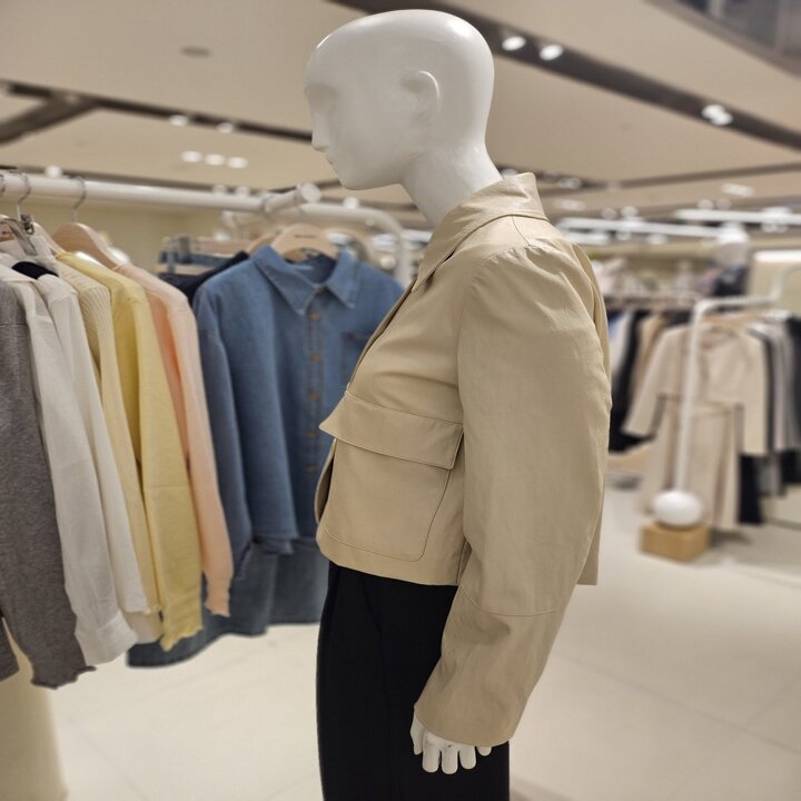 (신세계타임스퀘어점패션관)[메르시앤에스]인조 레더 맥자켓MC3LEN5
