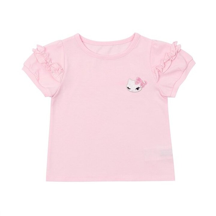 (광주신세계)화이트,핑크,노랑프릴 소매 T/S(Q42DKT450Q42DKT460Q42DKT470)