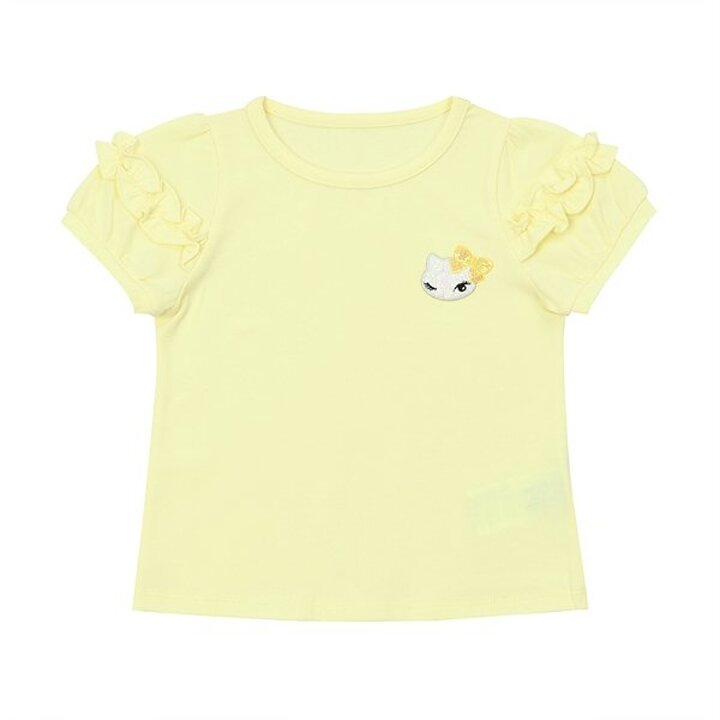 (광주신세계)화이트,핑크,노랑프릴 소매 T/S(Q42DKT450Q42DKT460Q42DKT470)