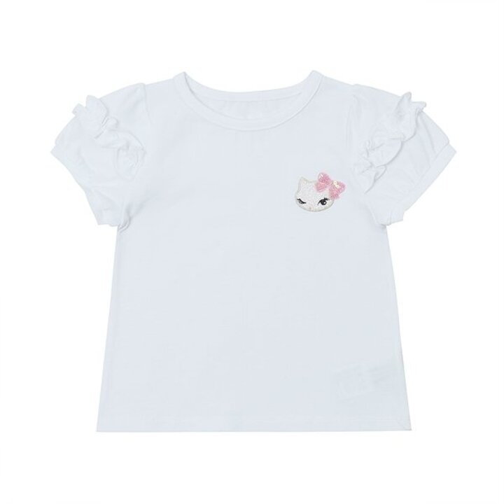 (광주신세계)화이트,핑크,노랑프릴 소매 T/S(Q42DKT450Q42DKT460Q42DKT470)