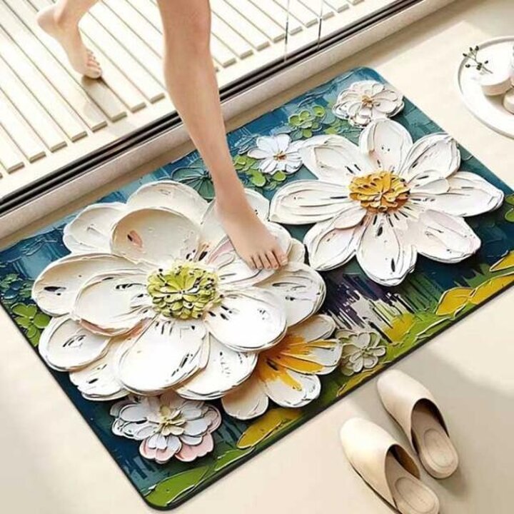 아트박스/마전동상회 3D 발매트 화장실 욕실 규조토 빨아쓰는 발매트